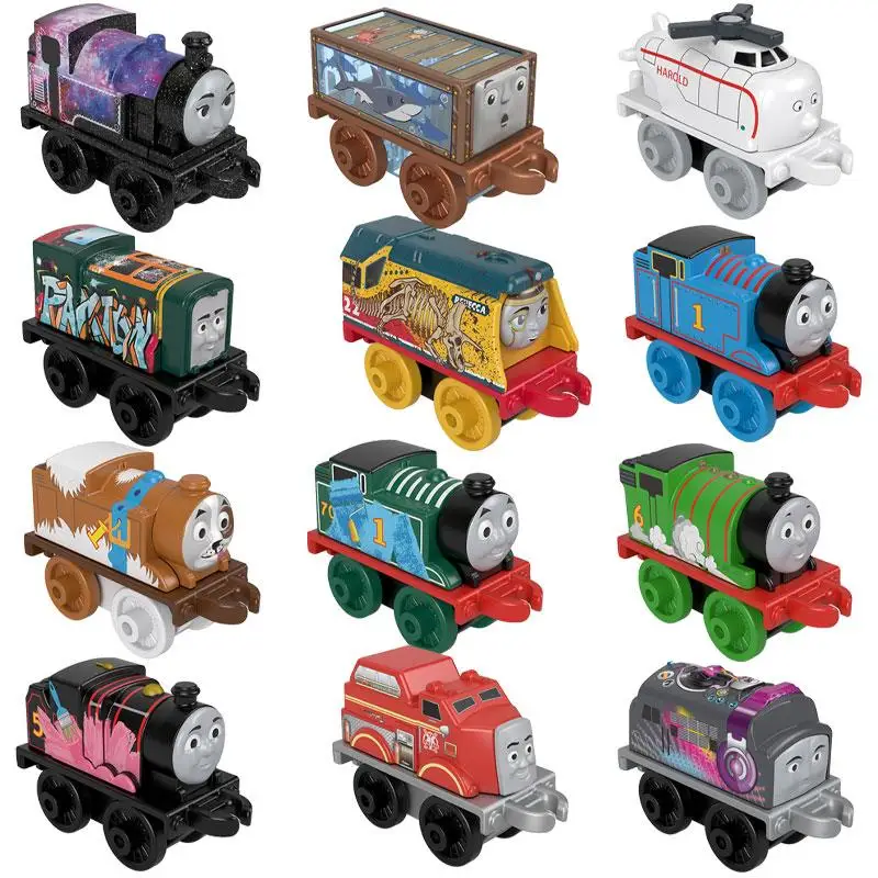 Original Thomas & Friends Train Minis Toys for Boys Diecast Railway Vehicles Hiro Rebecca Spencer Diesel Models Birthday Gift