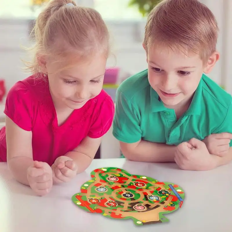 Magnetisch doolhof speelgoed voor kinderen tellen bijpassende leren magneet doolhof puzzelspellen fijne motoriek educatief speelgoed