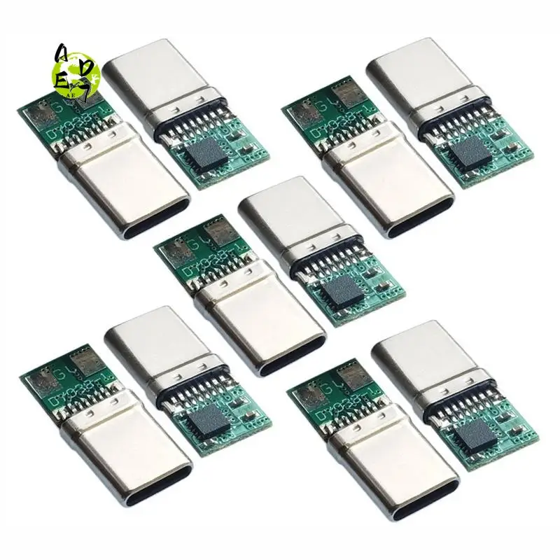 

AED7-10 шт. модуль быстрой зарядки PD/QC-приманка PD 2 3,0 триггерный кабель постоянного тока USB Type-C штекер QC4 разъем для зарядки