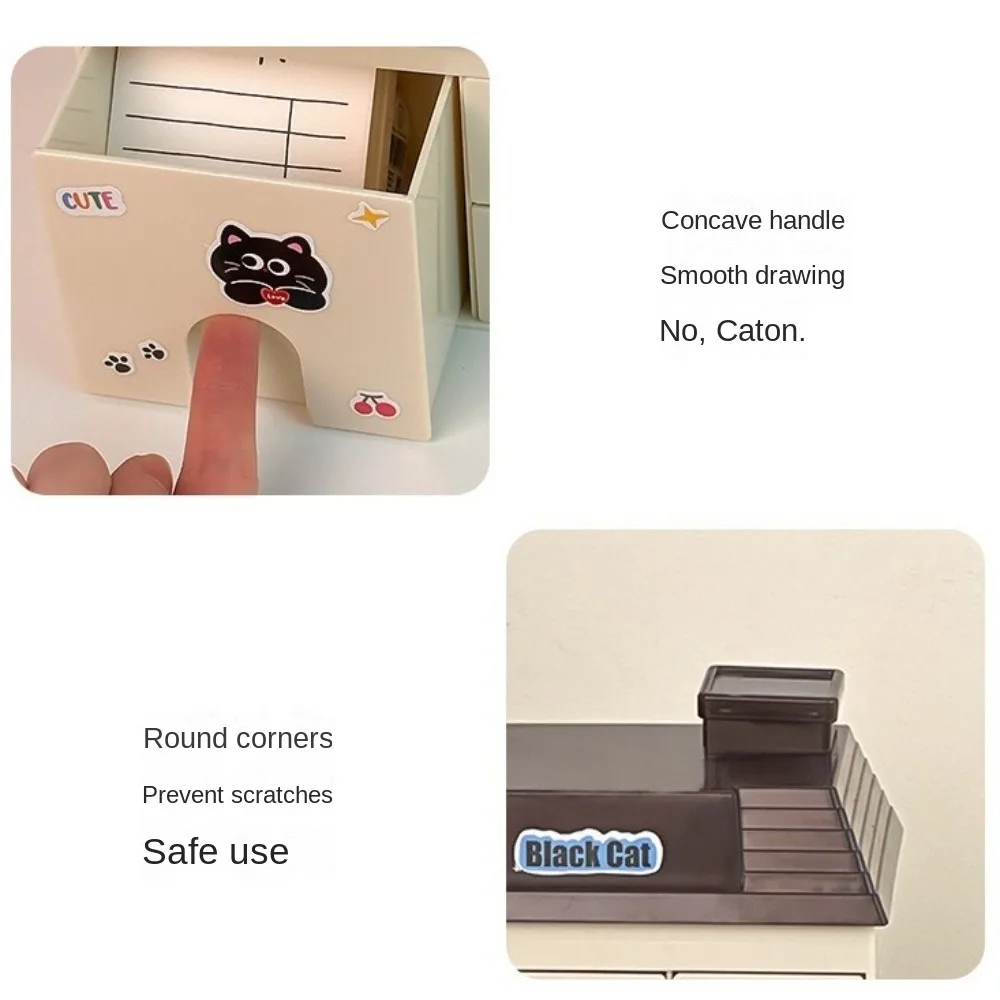

Съемный держатель для ручек для небольшого дома, пластиковый настольный ящик для хранения Kawaii, экономия места, ящик для хранения канцелярских принадлежностей, домашний ящик