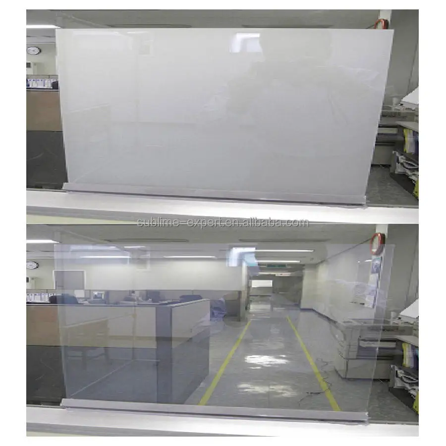 Clear PDLC Smart Film Window Adjustable Switchable Privacy Control with Remote for Apartment or Kitchen Smart Tint PDLC Window
