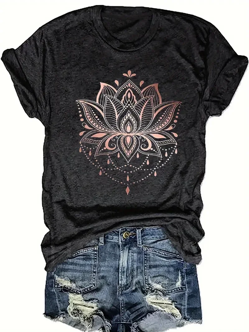 

Женская футболка большого размера, летняя мода, повседневный топ с короткими рукавами и принтом, пуловер, удобная футболка больших размеров, модный наряд