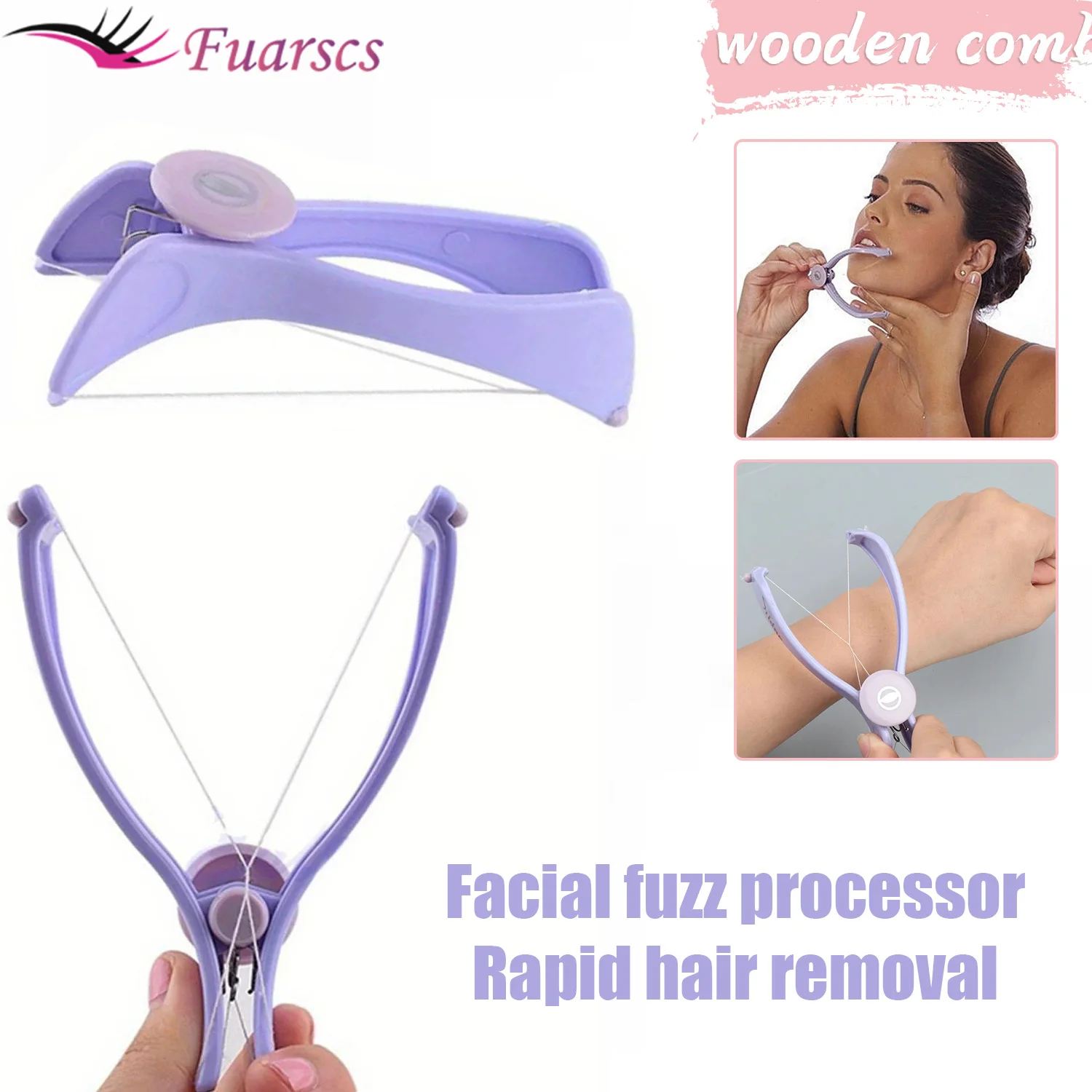 

Makeup and Beauty Multi functional Facial Manual Hair Removal Device Mini Threaded Hair Removal Device for Cheeks and Eyebrows