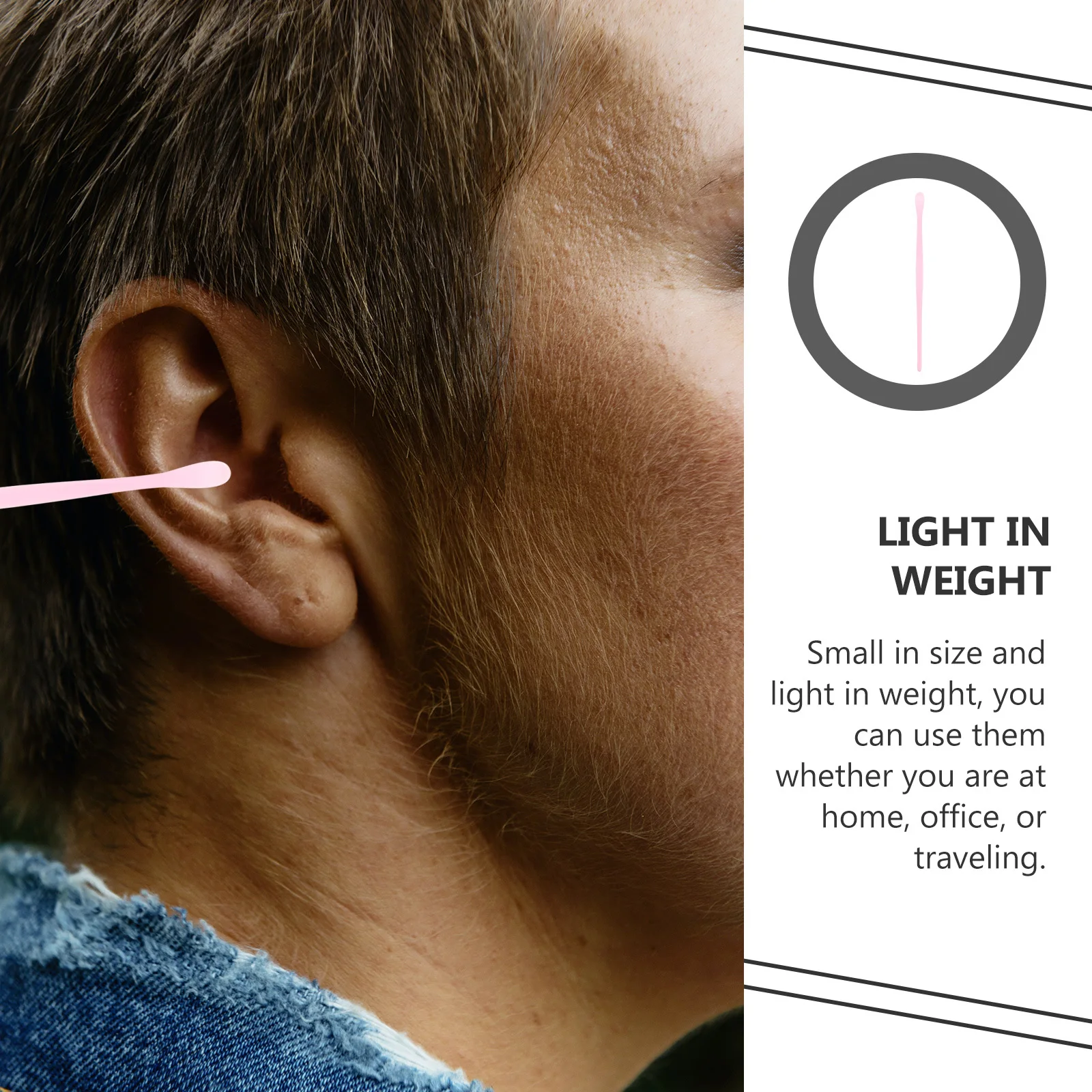 Cuchara limpia desechable para selección de orejas, palo portátil de uso Personal, Material ambiental, ahorro de tiempo, Color aleatorio, 100 Uds.