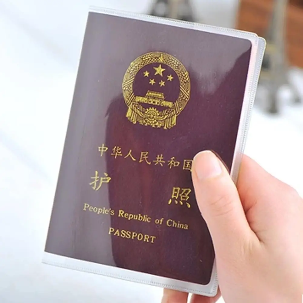 Passport Cover PVC Waterproof Case for International Certificate of Vaccination