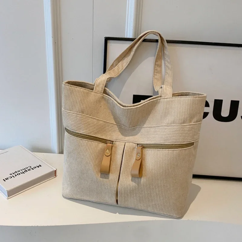 Women Tote Bags Corduroy Designer Bags Women Shoulder Bag Crossbody Bag for Women Purse and Handbags Сумка Женская Bolsa Bolso image 5