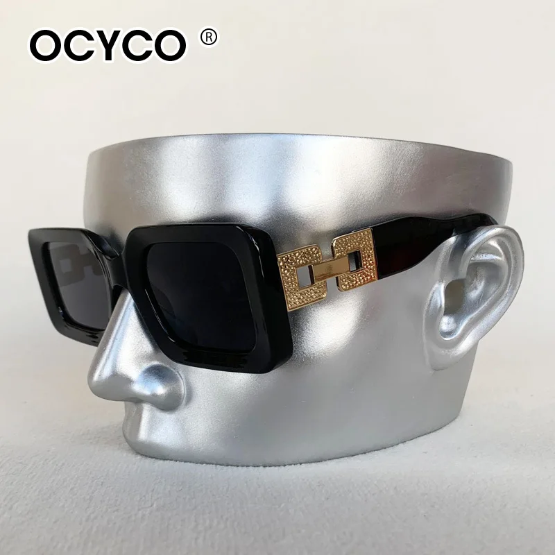 OCYCO 2026 Neue Vintage Quadratische Sonnenbrille für Damen Markendesigner Retro Sonnenbrille Rechteckige Sonnenbrille UV400 Schutz