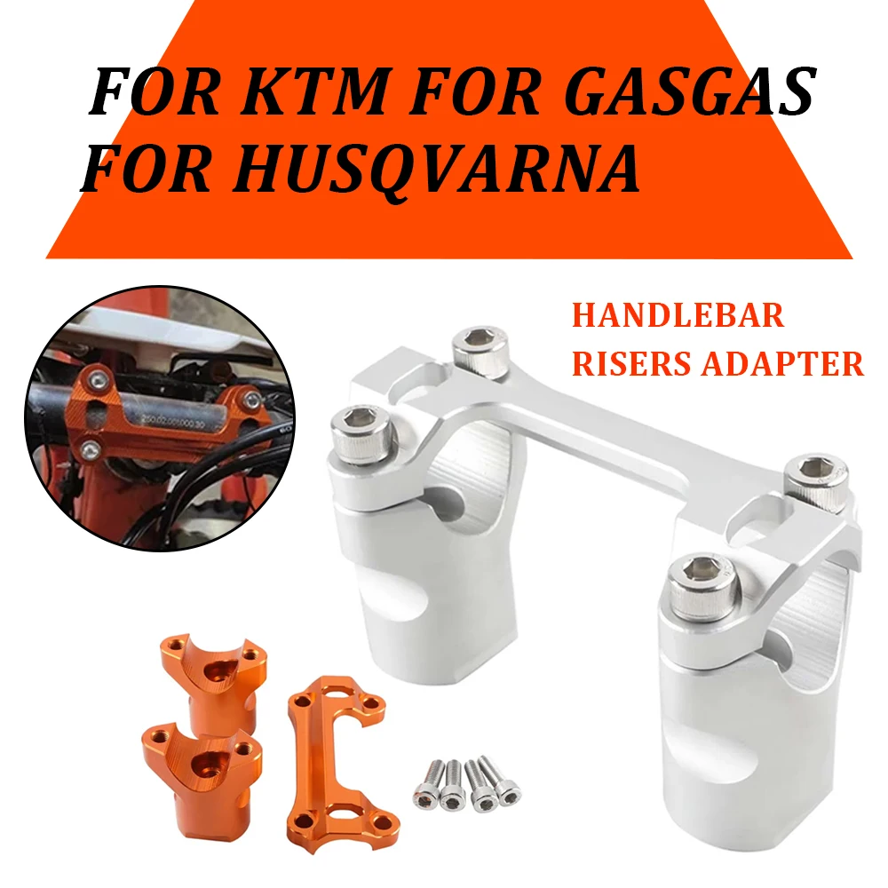 For Husqvarna FC FX TX TC 125 - 450 For GasGas For KTM EXC SX SXF XC Motorcycle Accessories CNC Handlebar Riser Bar Clamp Mount