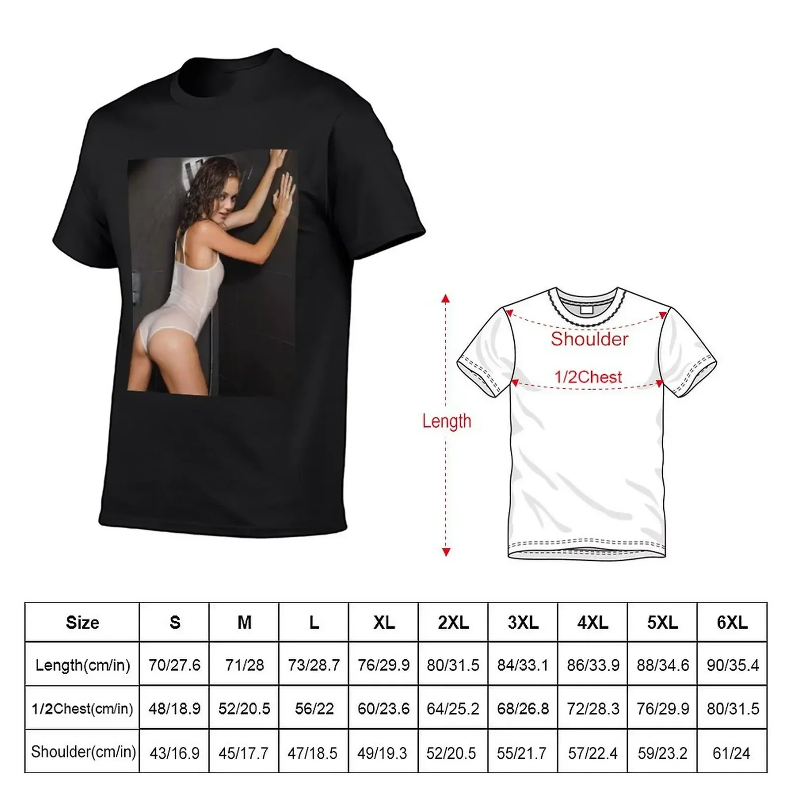 mila kunis shower T-Shirt Blouse vintage graphic tee tops quick-drying cotton t shirt men