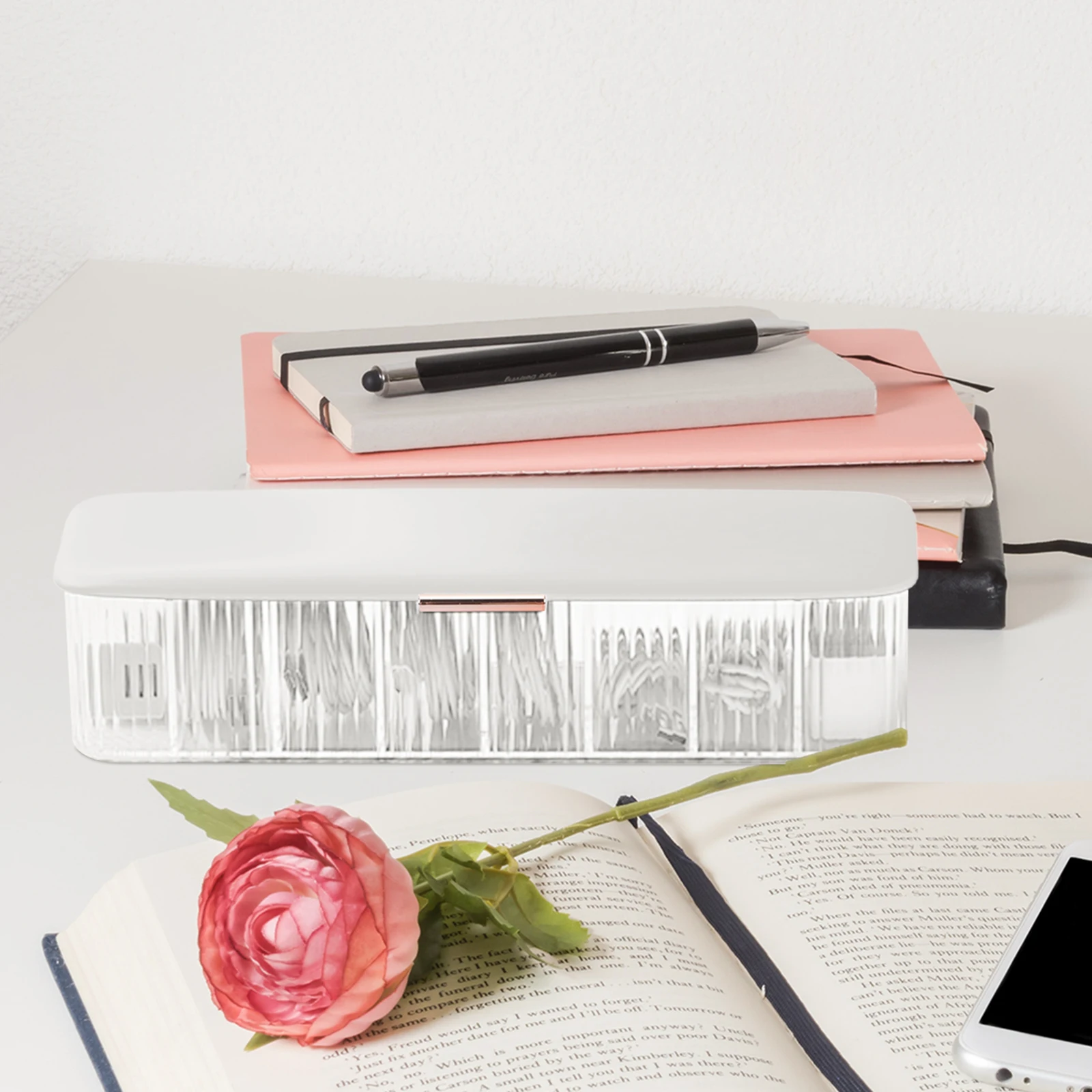 

Cable Management Case Multi-Grid Cord Organizer Box for Data Cables Charging Wires Home Office Storage Needs Cord Storage Box