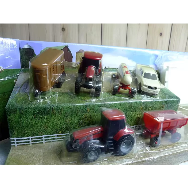 Diecast ERTL Scala 1:64 FARM TOY Trattore Fattoria Casa In Lega Modello di Auto Da Collezione Giocattolo Regalo Souvenir Display Ornamento