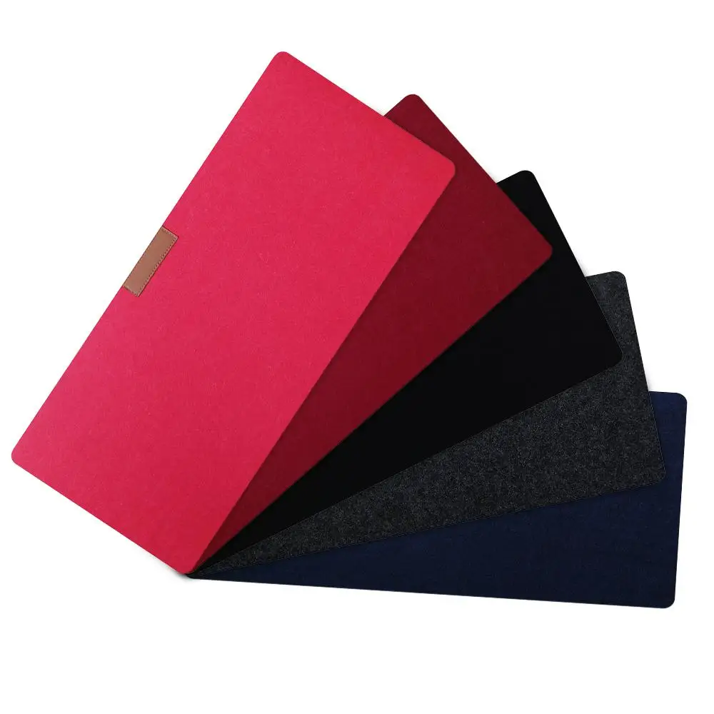 Grand tapis de souris portable en feutre non tissé, antidérapant, chaud, polymère, bureau, ordinateur, clavier, couverture de table, ordinateur portable, joueur, 1 pièce