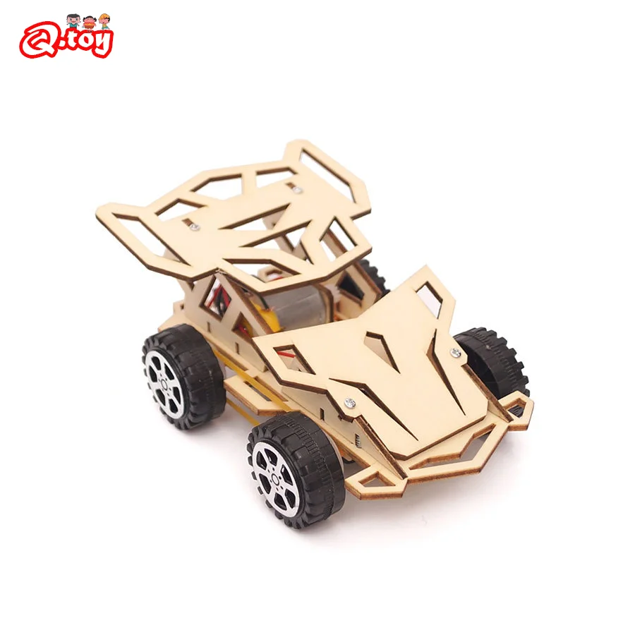 

DIY 4 Wheel Drive Racing Car STEM Kits Technologia Science Experimental Tool Learning Educational Teaching Aids for Kids