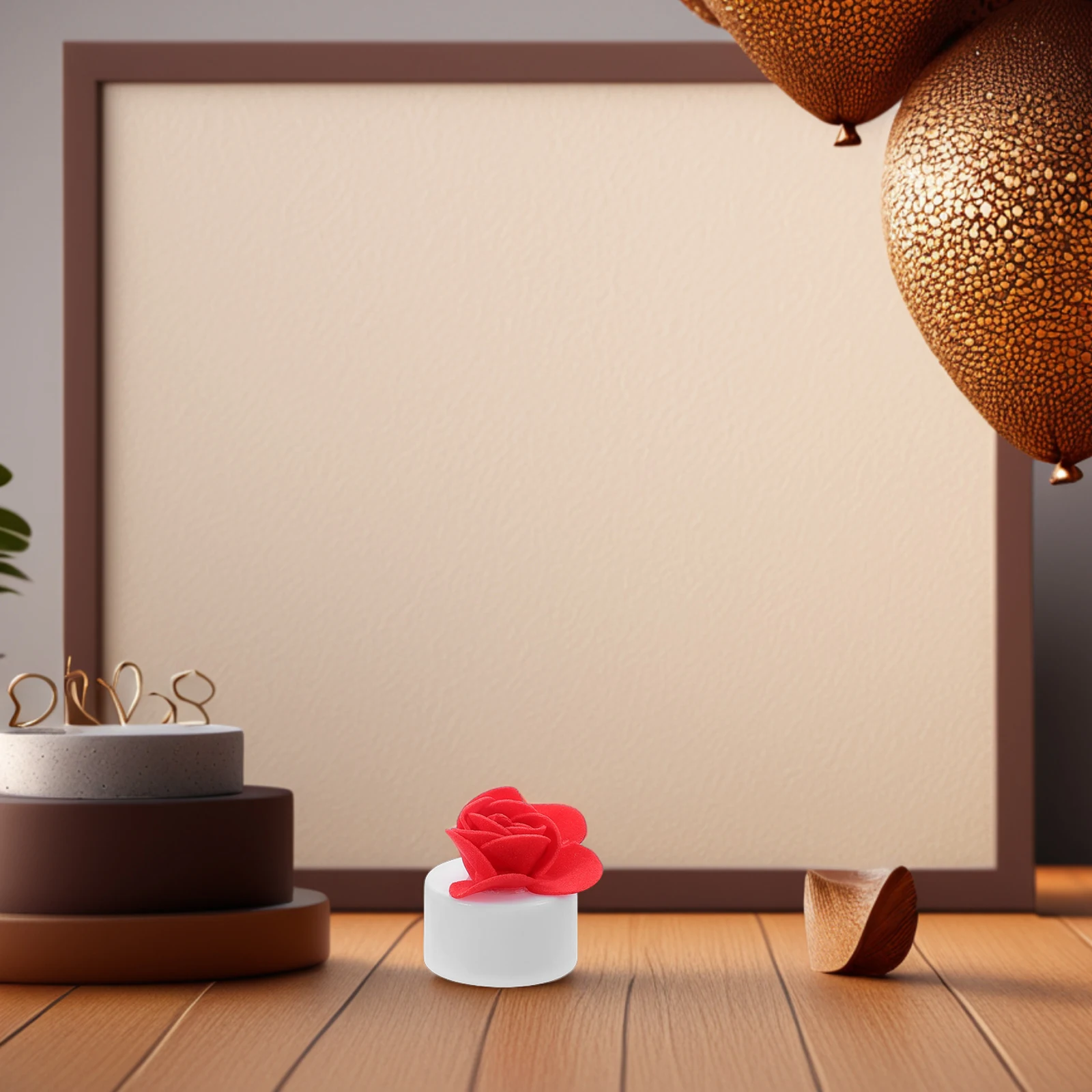 12Pcs Flameless Rose Lights LED Tea Lights for Weddings Valentine's Decor Romantic Atmosphere Operated Red Roses