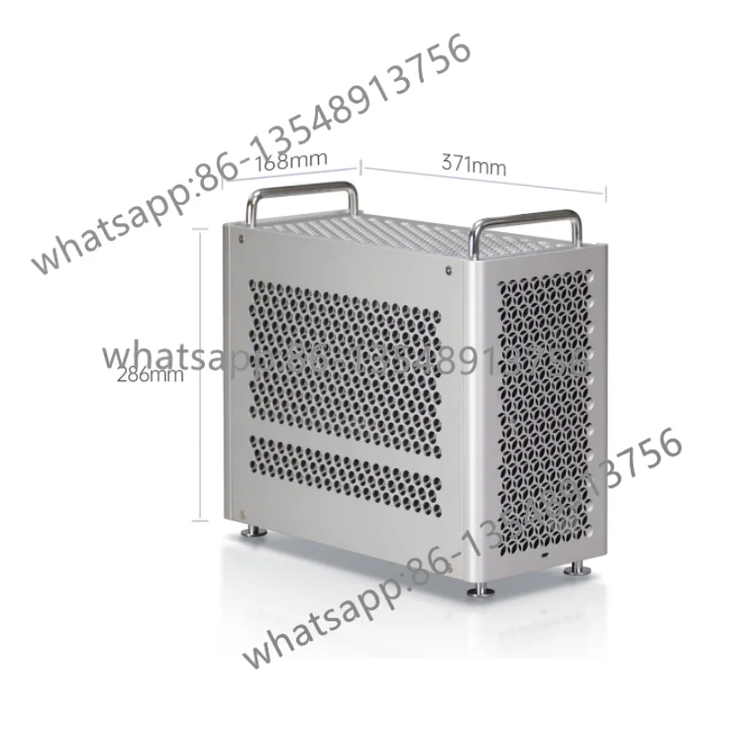 B2Pro all-aluminum MATX small host ATXSFX chassis fruit powder handle matte simple 240 water cooling