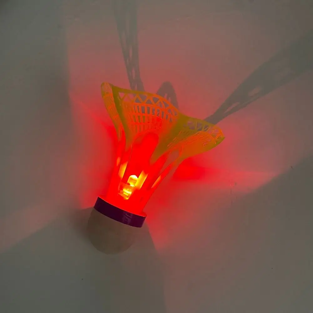 

Light-up LED Badminton Glowing Colorful Luminous Badminton Balls Nylon Lightweight Lighting Shuttlecocks Badminton Accessories