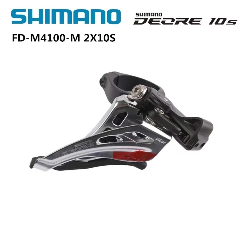 AliExpress Shimano DEORE FD M4100 Front Derailleur FD-M4100-M SIDE SWING Clamp Band Mount 2x10 Speed 31.8mm 10s 2x10S 2v 10v