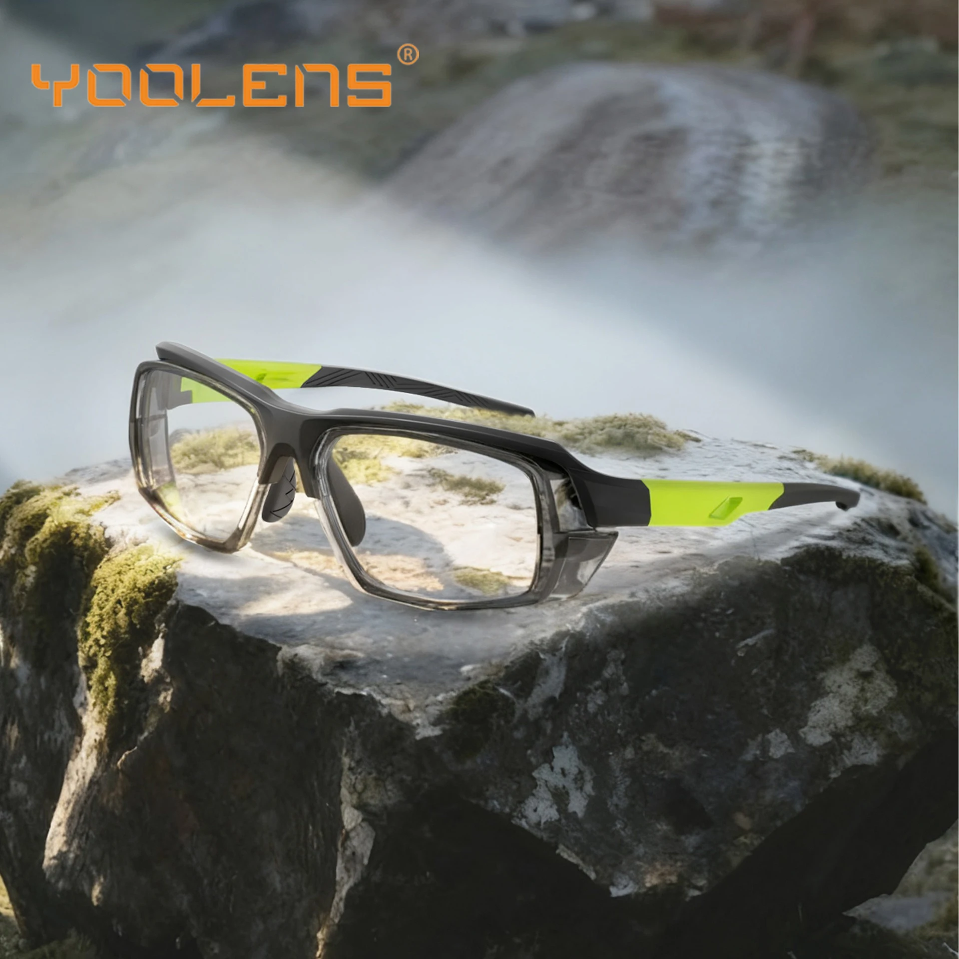 

YOOLENS TR90 Basketball and Badminton Anti-Collision Sports Glasses with Removable Myopia Frame for Running and Cycling YKL06-03