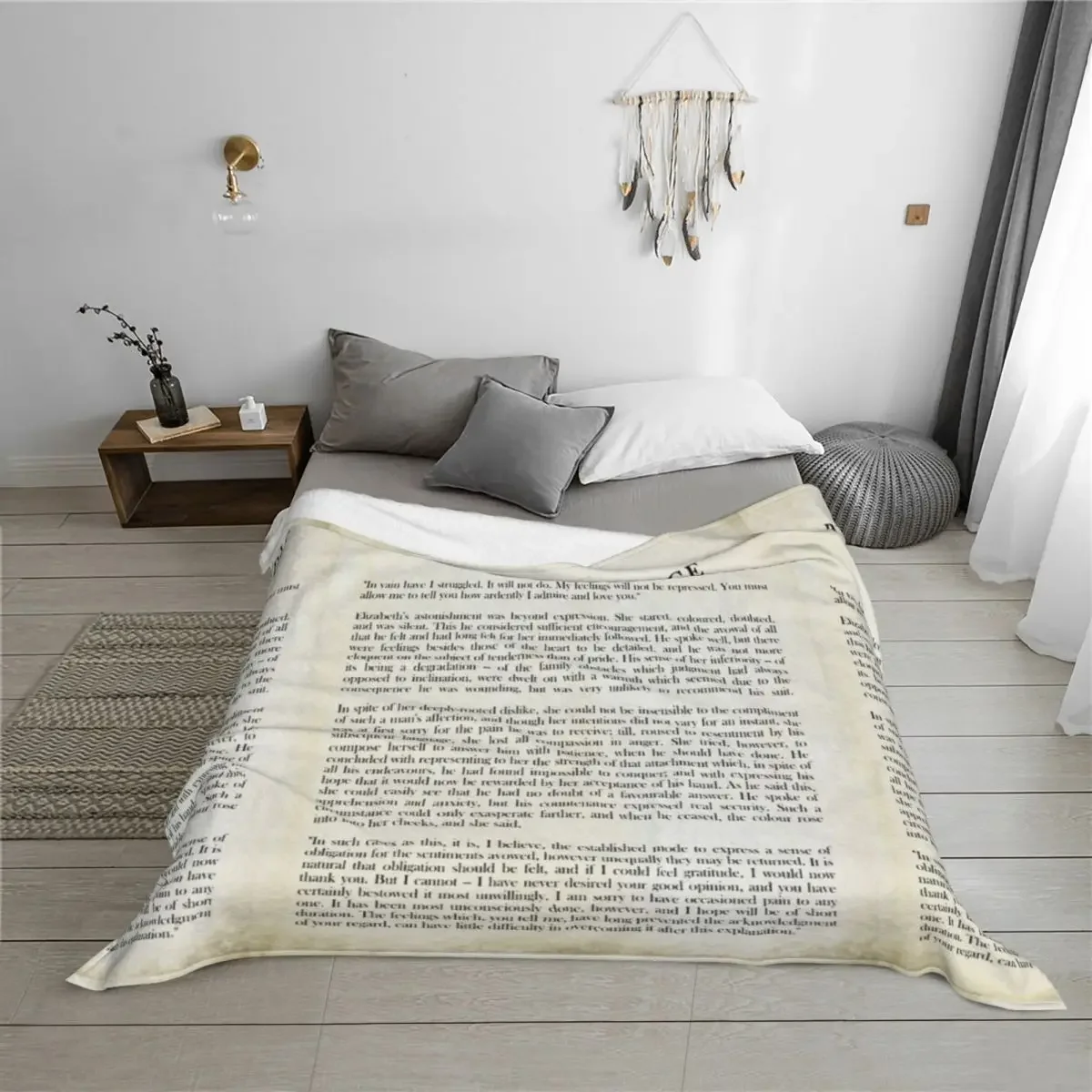 الكبرياء والتحامل من تأليف جين أوستن - السيد دارسي: كيف أتجمد وأحبك. - صفحة الكتاب العتيقة رمي بطانية