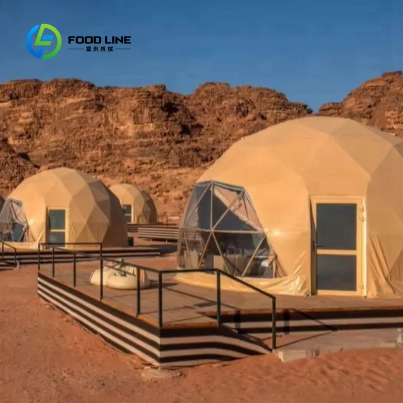 Customized Luxury Desert Dome Tent, Factory Prefab Transparent Dome House for Resort Accommodation