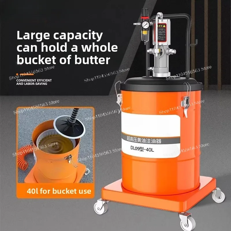Air Operated Grease Pump DL09-40L High Pressure Barrel Mounted Lubrication Equipment