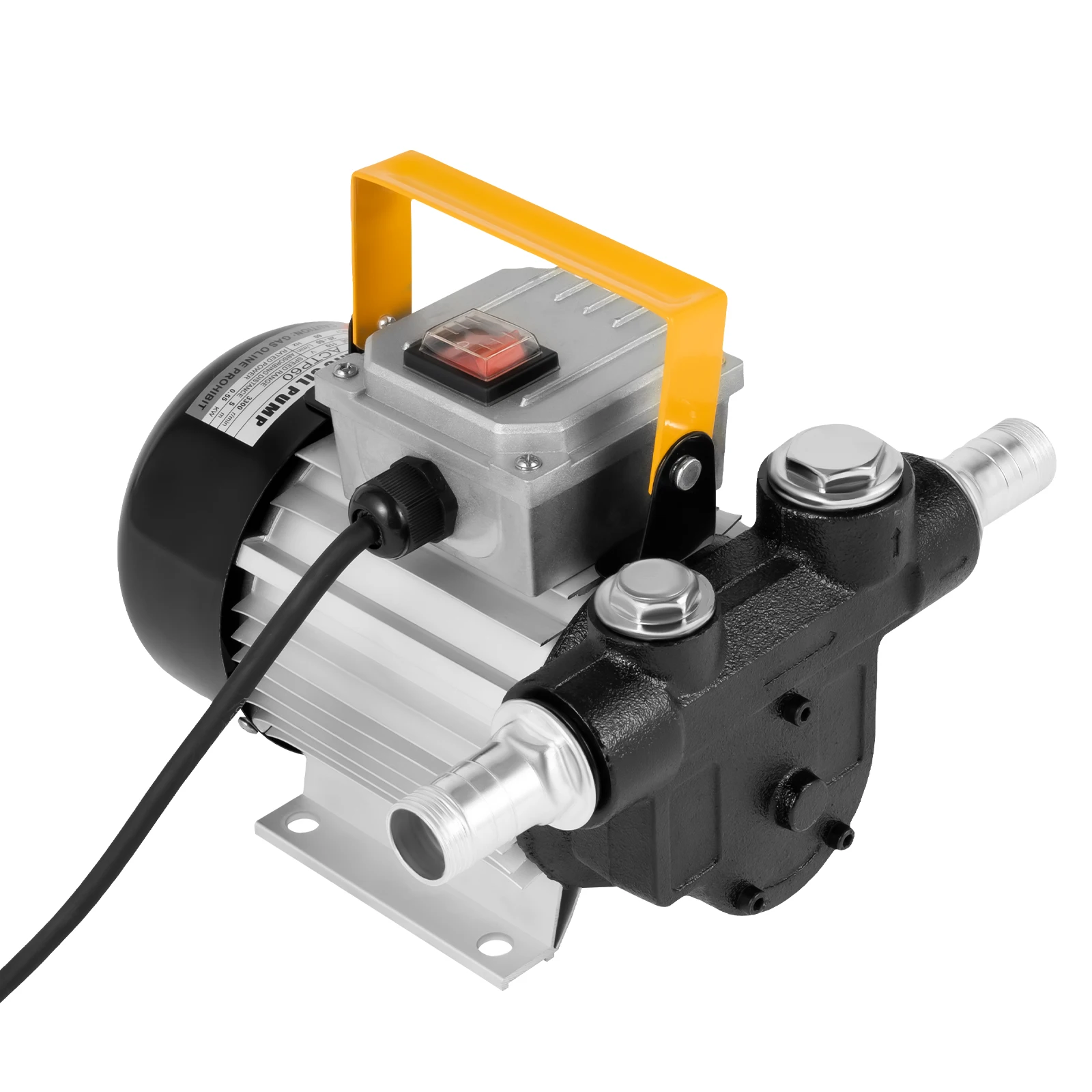 110V AC Motor Oil Fuel Fluid Extractor Electric Transfer Pump 550W Self-priming Gear Electric Oil Transfer Pump