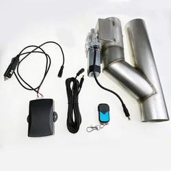 2.5'' 3.0'' Stainless Steel Headers Y Pipe Electric Exhaust Cutout ON/OFF Valve With Remote Control Cut Out Down Pipe Kit