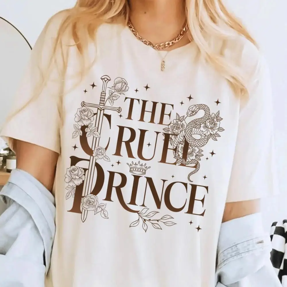 قميص الأمير القاسي كاردان وجود Bookish تي شيرت خيال فا قارئ تي شيرت هولي بلاك فوك أوف ذا إير ميرش حكاية خرافية داكنة Te #1