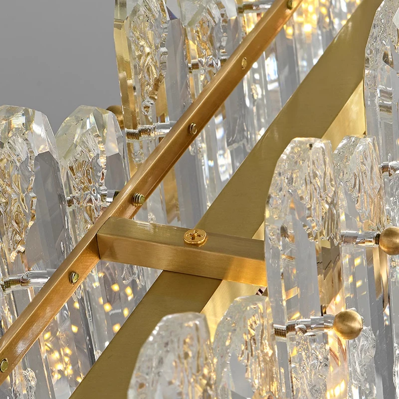 French Luxury Crystal Pendant Light For Dining Room Kitchen Guesthouse Romantic Chandelier Light For Ceiling Home Decor Fixture