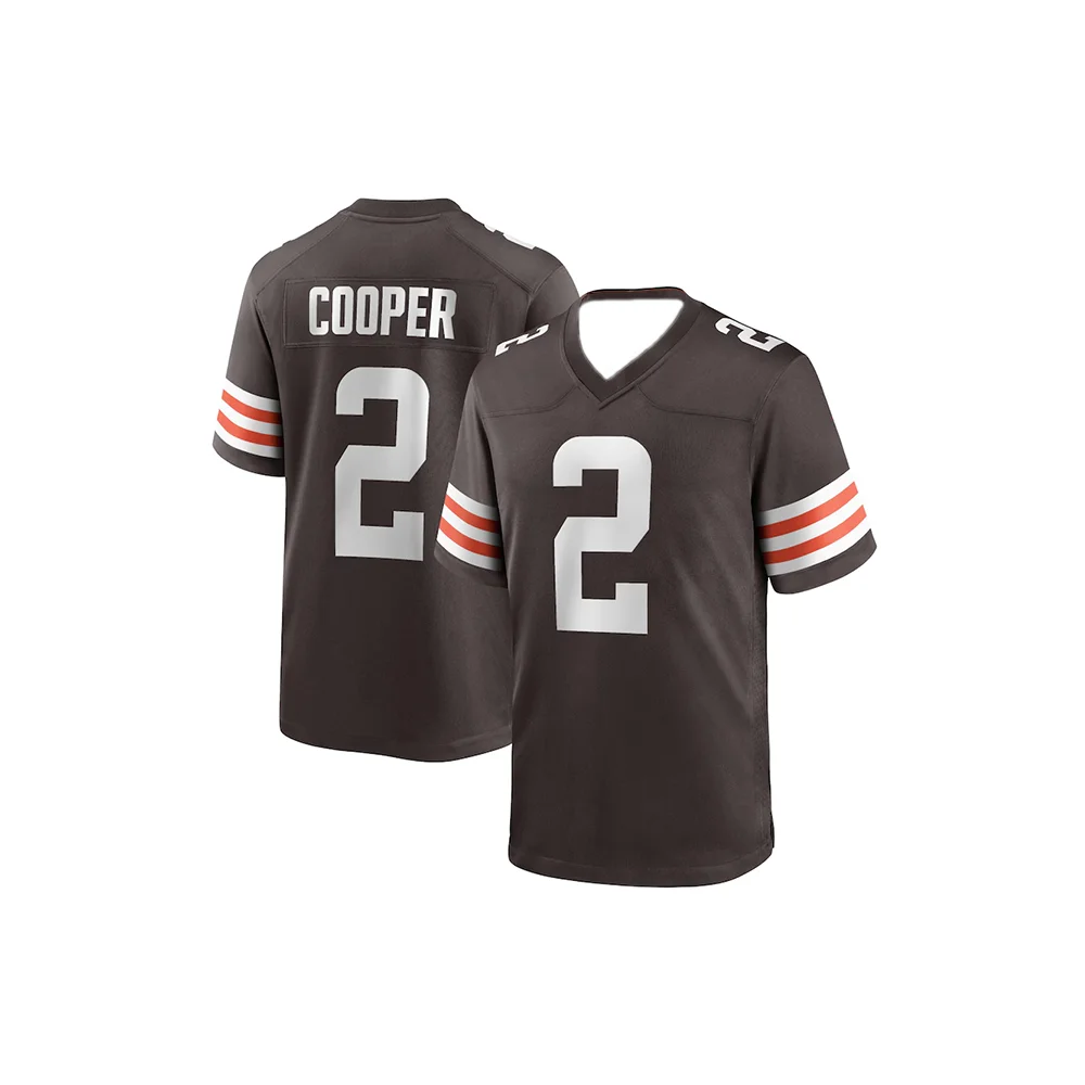 24-25 Adult Cleveland American Football Jersey Rugby Jersey Sportswear Training Jersey T-shirt Browns Garrett 95 Number