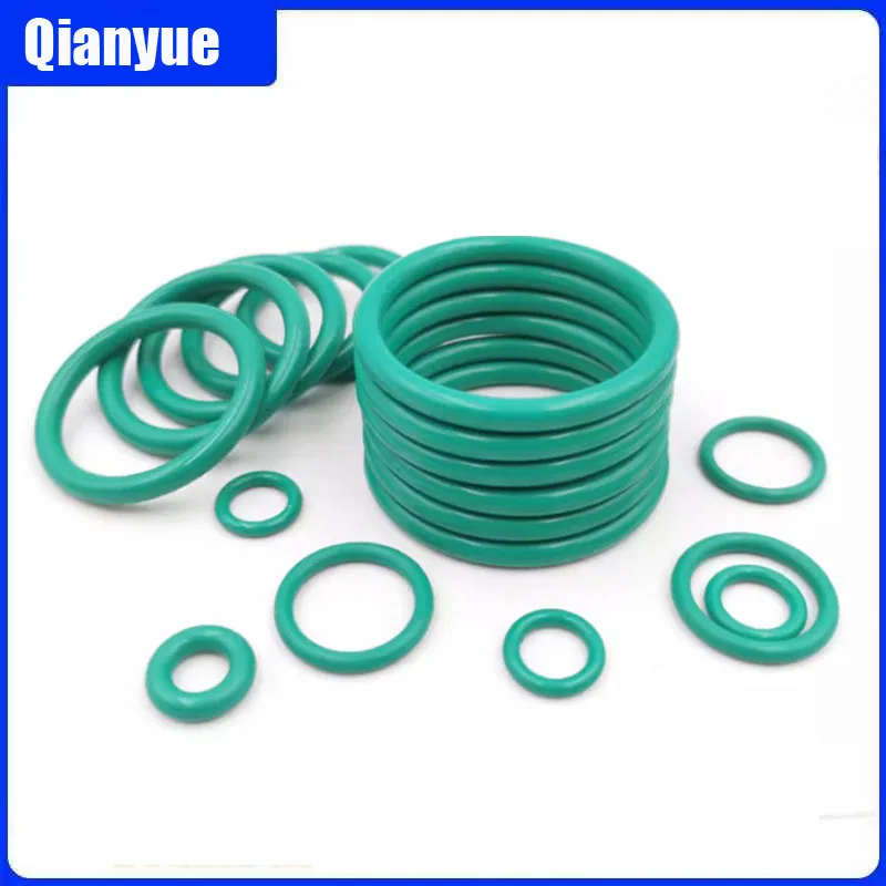 FKM O-Ring Seals 4mm Wire 10-1000mm OD,High Temp (250°C)/Chemical/Oil Resistant Fluorocarbon Seals for Industrial Piping