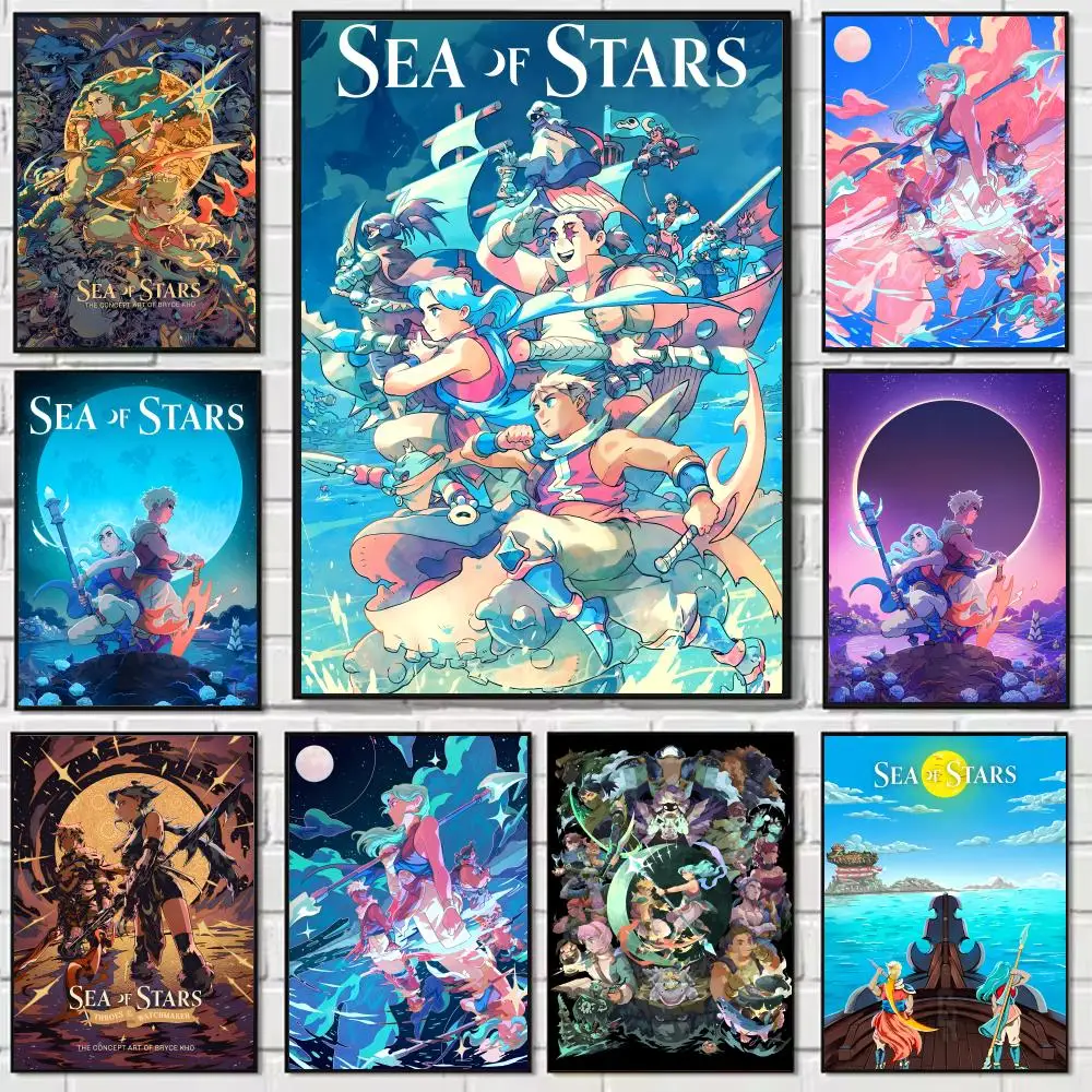 

Hot Game S-Sea of Stars Painting Calligraphy Modern Waterproof Wall Art Print For Home Living Room Bedroom Office Decor