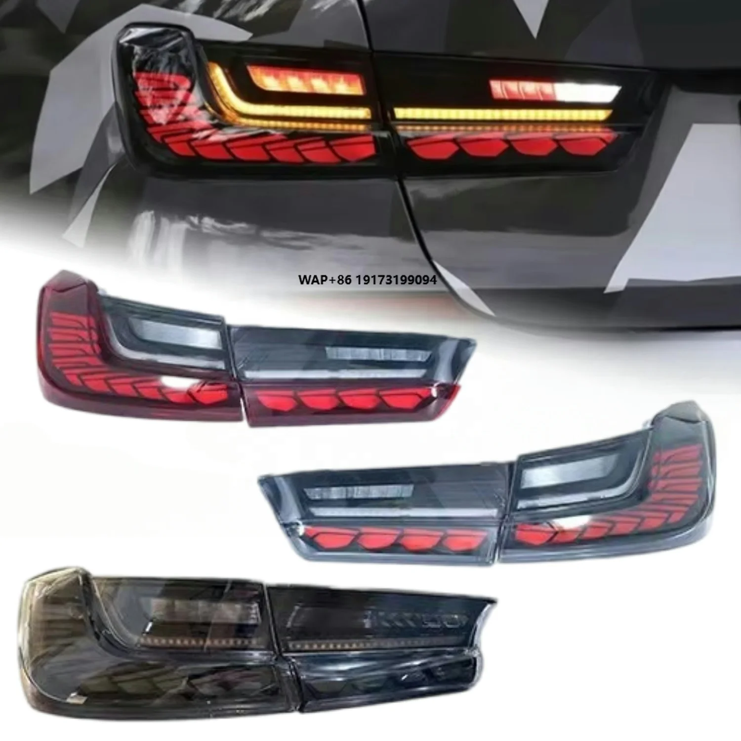 

Задние фонари G20 G28 Full LED для BMW 3 серии 2019-2023, обновленные, в стиле GTS, задние фонари M3, 320i 325i 330i, ДХО «Драконья чешуя»