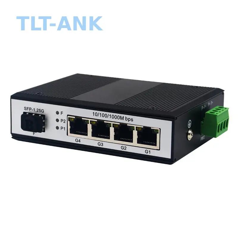 redundant-industrial-media-converter-1-sfp-4-gigabit-ports-dual-9-57vdc-input-din-rail-40~75°c-for-mission-critical-links