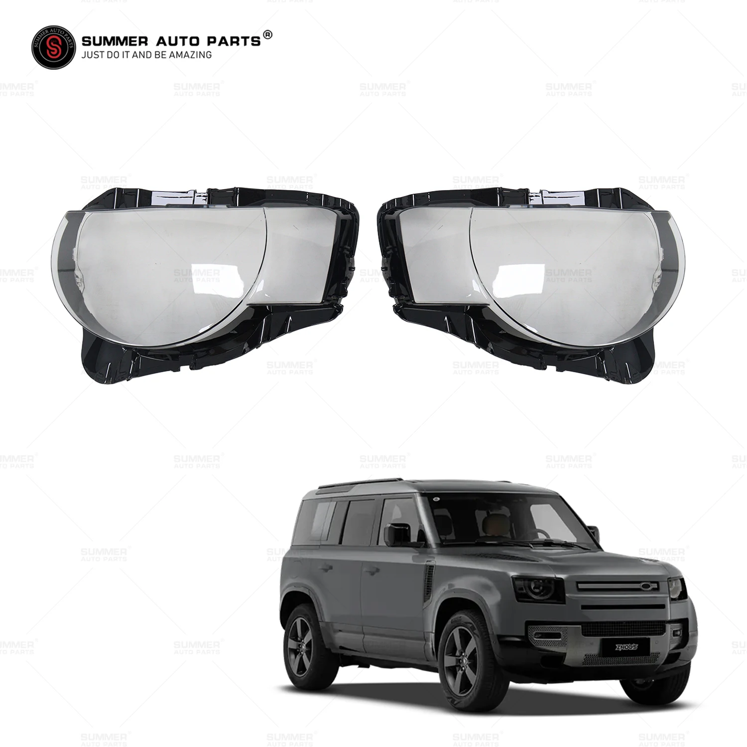 

Car Light Accessories Modification Upgrade Parts Headlight Lamp Cover Glass Lampshade for Land Rover New Defender 2020-2025