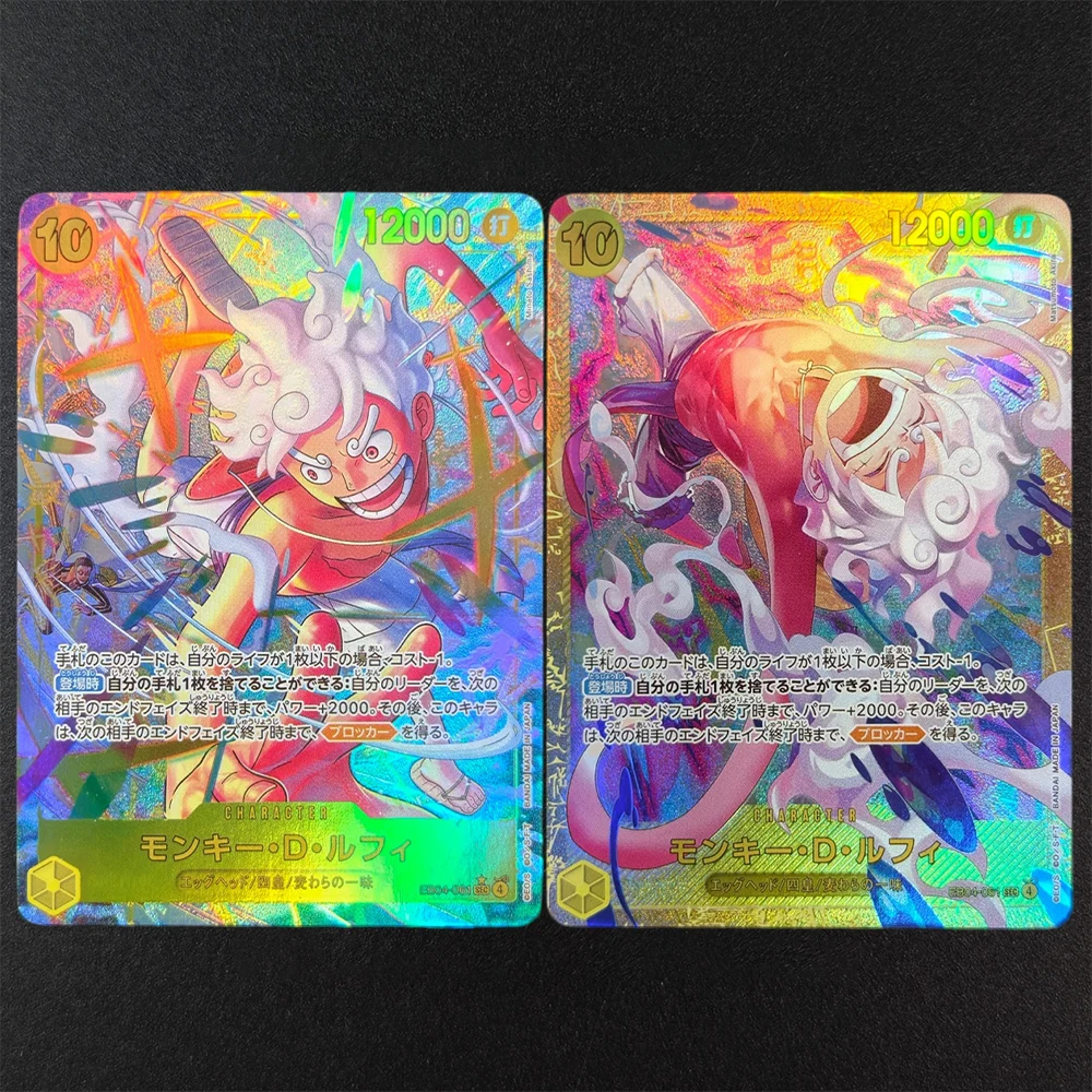 

Self Made Proxy One Piece OPCG Japanese Luffy Alternate Art Vivi Bonney Zoro Egghead Crisis EB04 Game Collection Card Toy