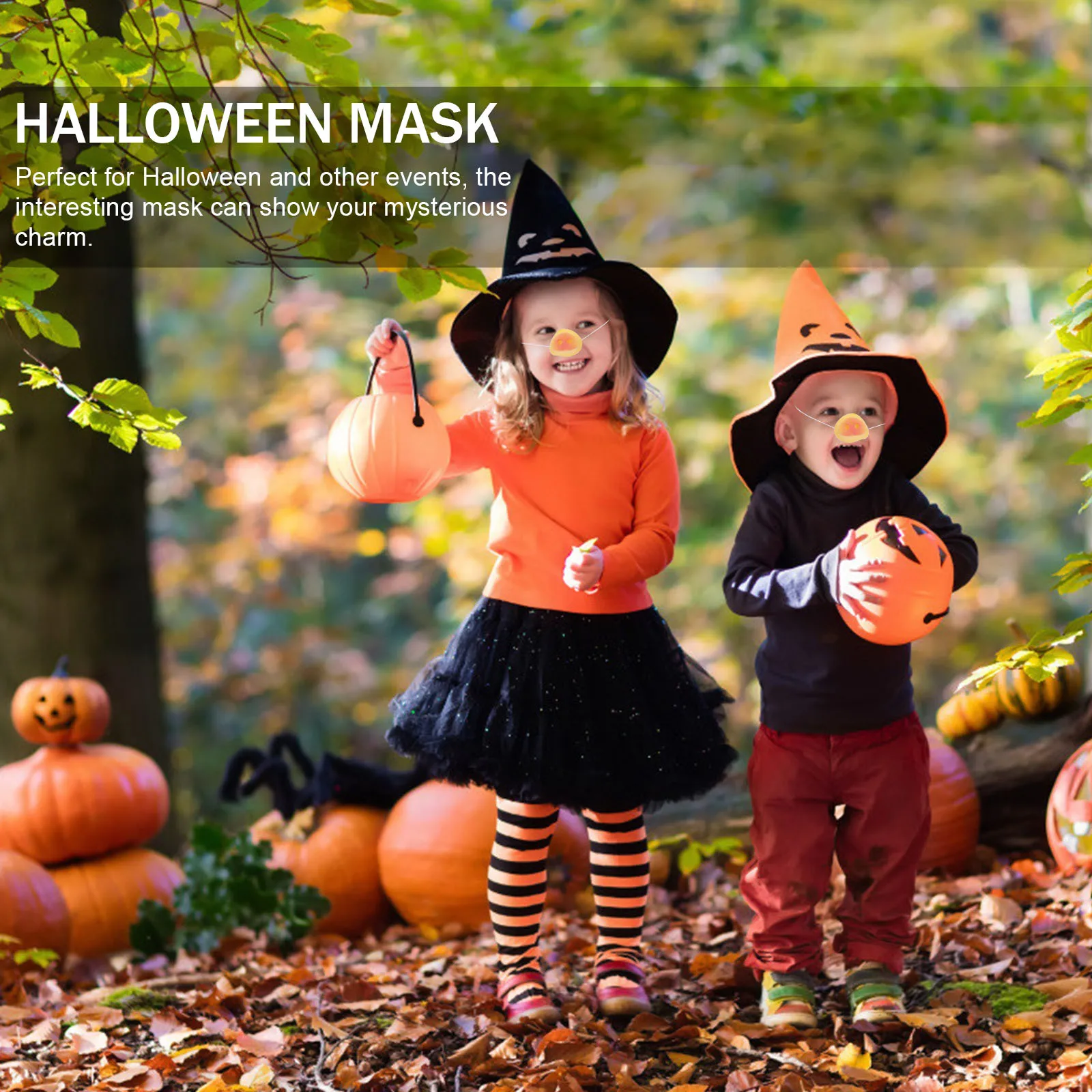 

6 Pcs Animal Nose Cosplay Vinyl Animals Mask for Masquerade Funny Masks Kids Halloween