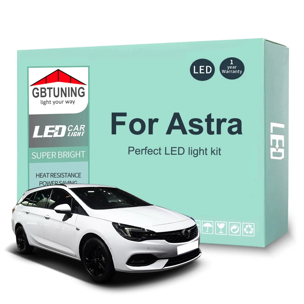 

Светодиодная внутренняя лампа для Vauxhall Opel Astra F G H J K GTC OPC VXR 1991-2019 2020 2021 Купольная лампа багажника Canbus Автомобильные аксессуары