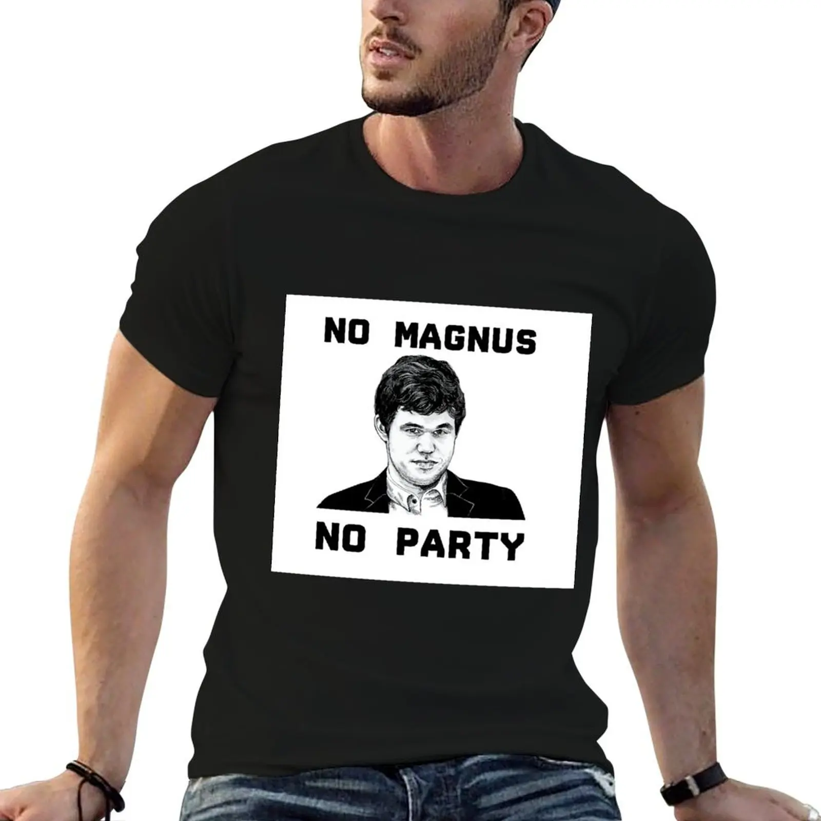 Magnus Carlsen Chess T-Shirt boys animal print Short sleeve tee black t shirts for men