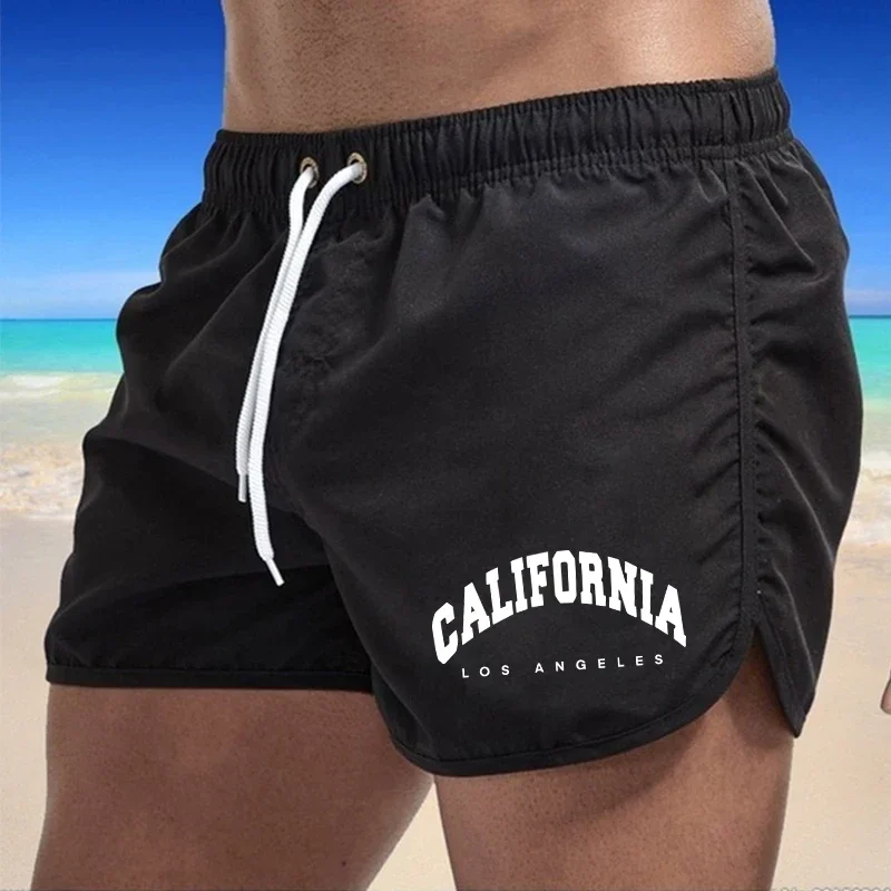 2026 New Mens Beach Shorts Printing Casual Quick Drying Surf Swimwear Outdoor Jogging Sweatpants Summer Swimming Sports Shorts