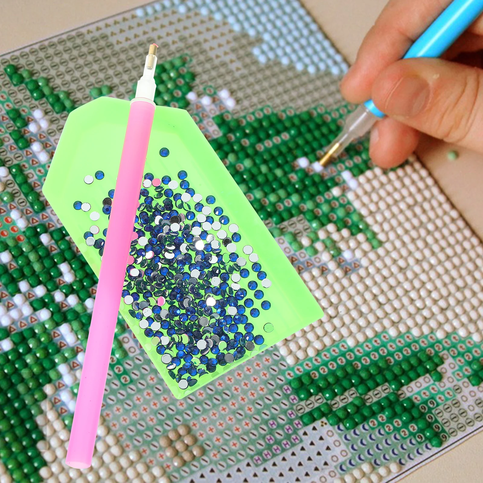 

1Set DIY Rhinestone Butterfly Pendant Colorful Suncatcher Hanging Wind Chime Decoration Home Garden Art