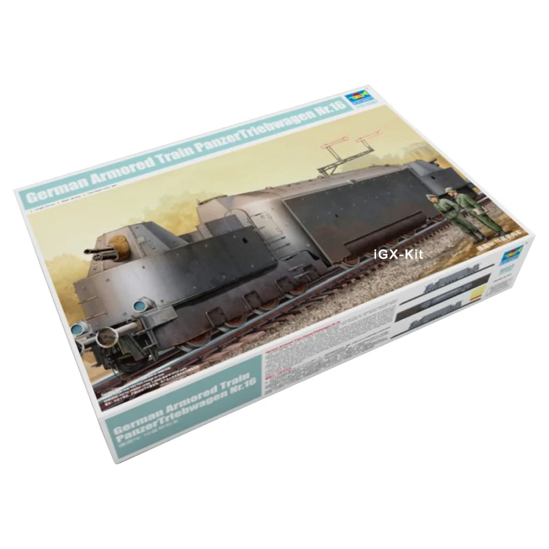 

Trumpeter 00223 1/35 German Panzertriebwagen Nr16 Armored Train Locomotive Toy Craft Plastic Assembly Building Model Kit