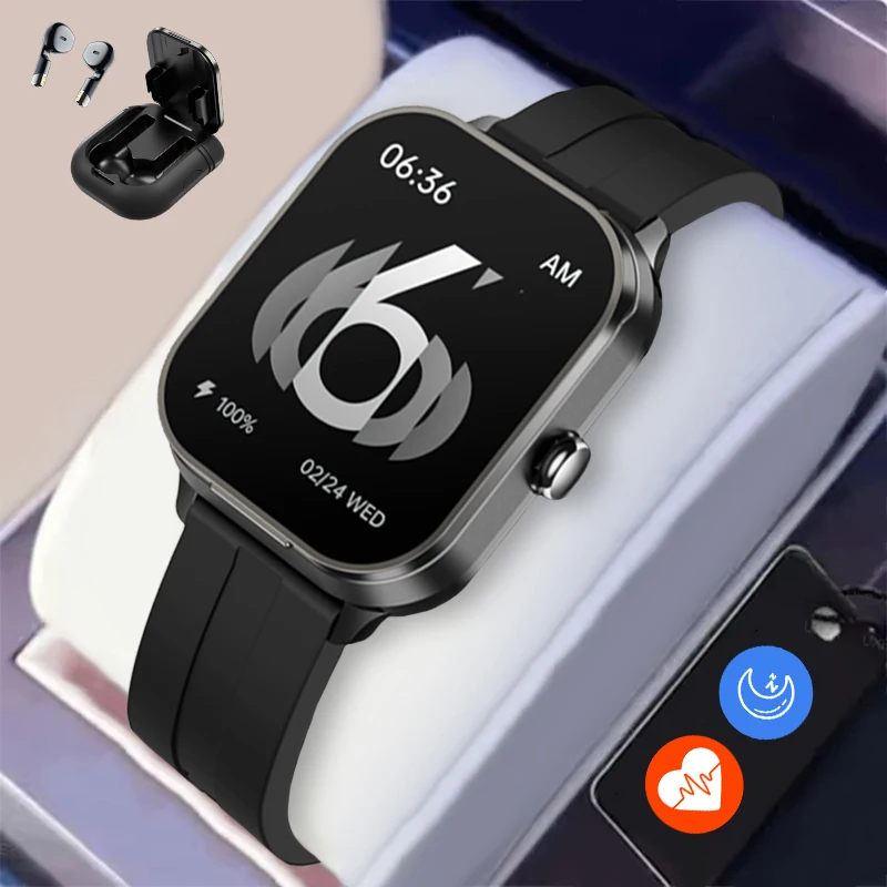 

New Men's Smart 5.3 Bluetooth Call Watch 2.01-inch TFT240 * 296 High Definition Screen NFC Heart Rate Monitoring Men's Watch