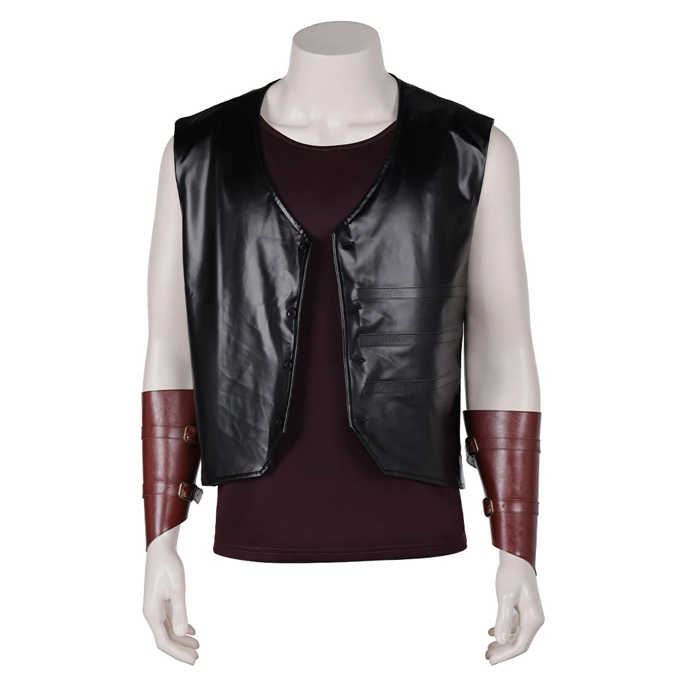 Disfraz de Cosplay de la película Cos, chaqueta de chaleco de fantasía, accesorio de traje de Carnaval de Halloween para hombres adultos, Roleplay