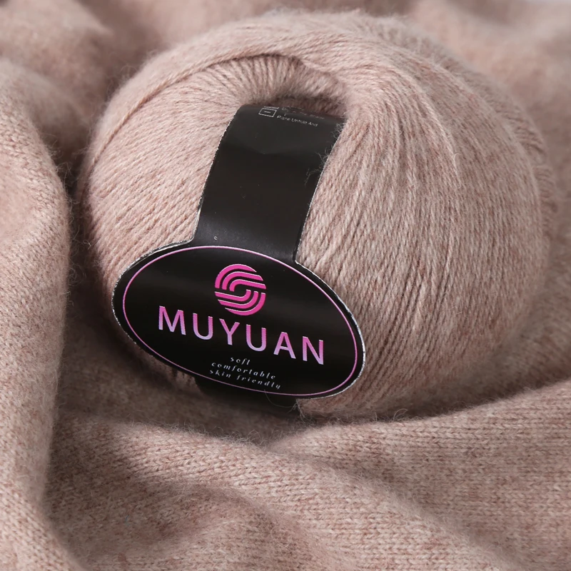 Authentic cashmere thread handmade woven medium coarse worsted 100% pure cashmere sweater scarf thread machine woven yarn ball