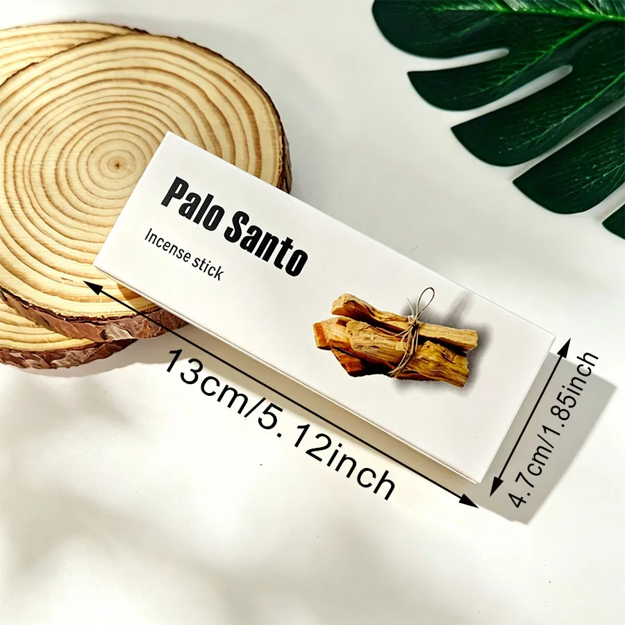 1 Box Contains Approximately 30-35 High-Quality Palo Santo Incense Sticks, with a Diameter of 2.8 Mm, Suitable for Yoga, Meditation, Purification, and as a Gift.