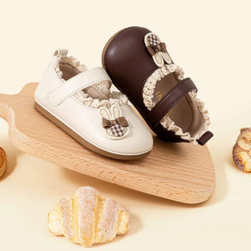 

Baby Girl Princess Shoes 2025 New Collection, Soft Sole Toddler Flats, Anti Slip Thickened Heel Cushion, Sponge Padding