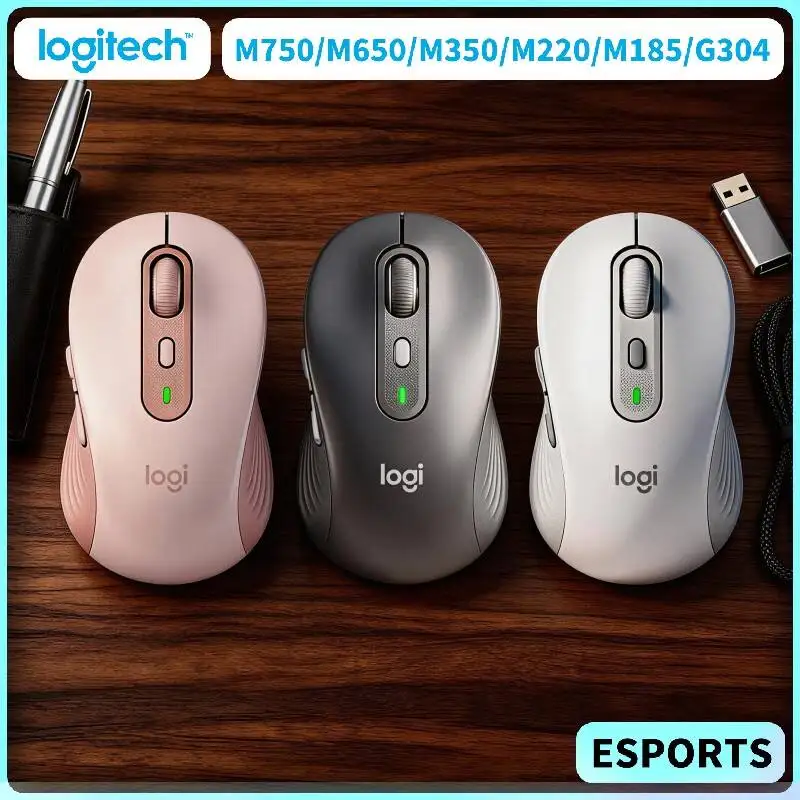 

M750 M650 M650L M350 M350POP M280 M220 M185 M221 M330 Logitech Silent Mouse Wireless Light Slim for Laptop Office Home