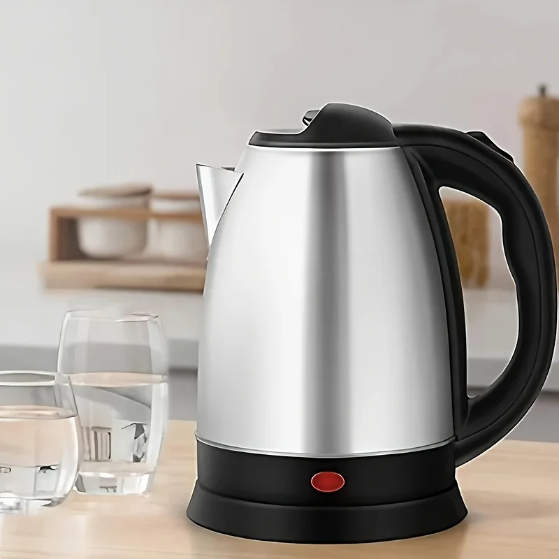 2L Wasserkocher1000W Edelstahl-Teekanne mit automatischer Abschaltung, Anti-Trocken-Design, schnelles Kochen für die Küche zu Hause, langlebige Küchenutensilien