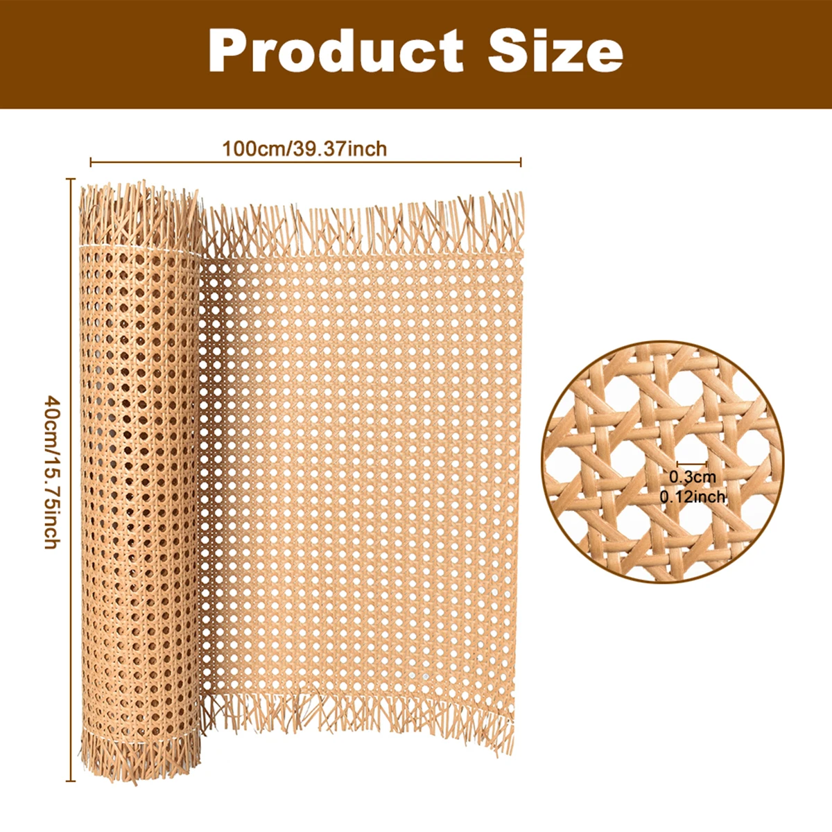 40x100 cm plástico tecido rattan rolos diy artesanal móveis restauração cadeiras encostos almofadas armários portas material de tela